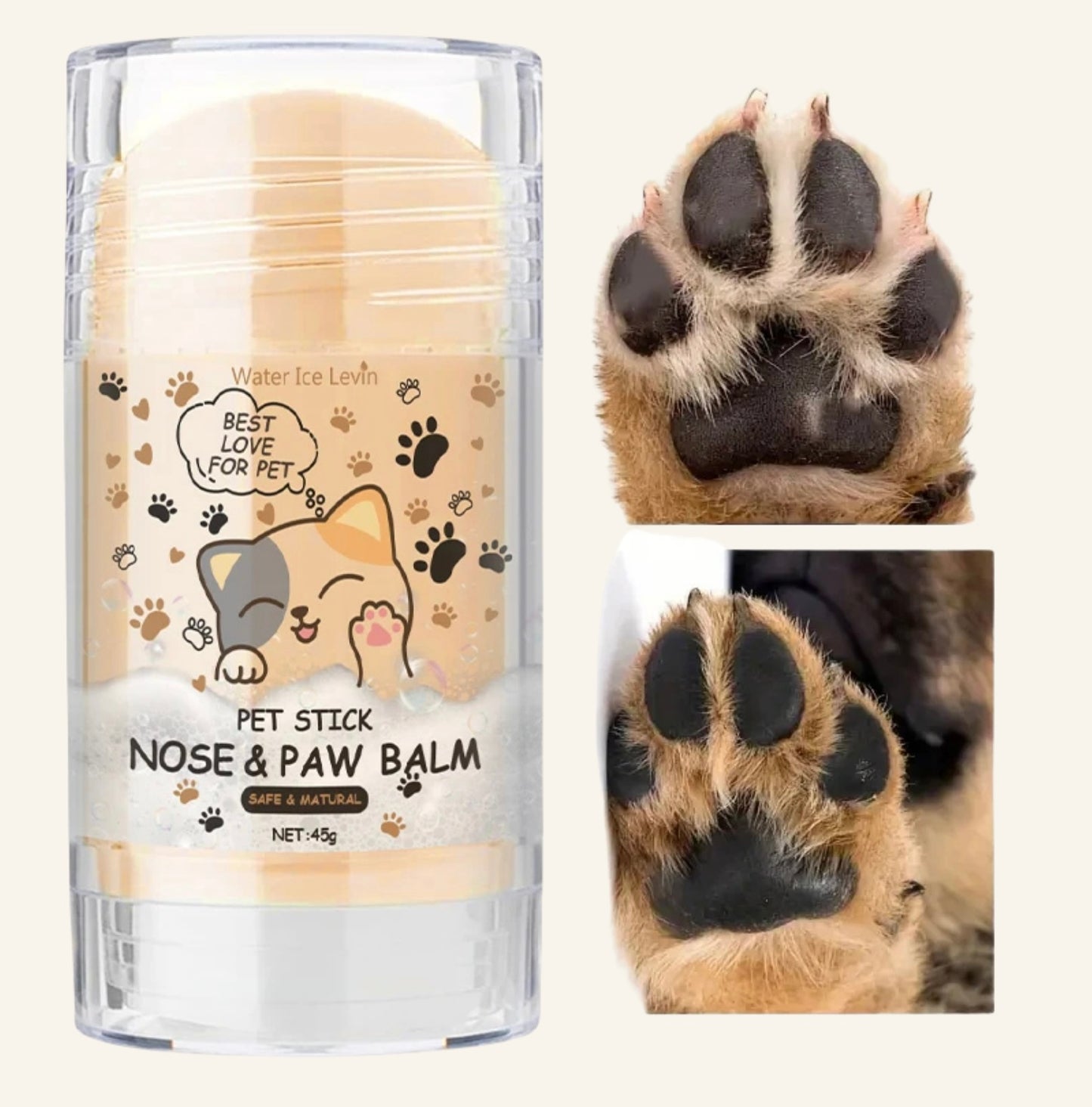 Stick de baume hydratant et protecteur naturel pour truffe et coussinets de chiens et chats Dog Rider