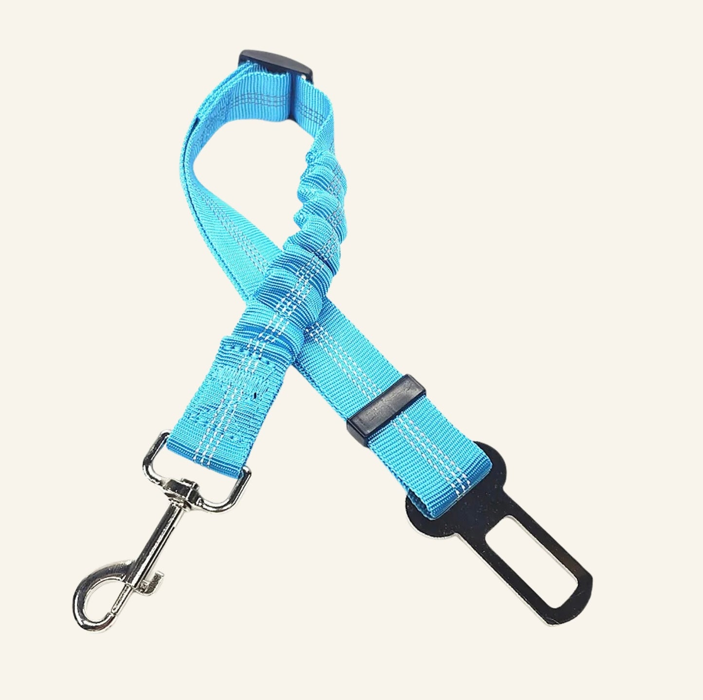 Ceinture de sécurité bleu clair pour chien Dog Rider pour des voyages en voiture sereins