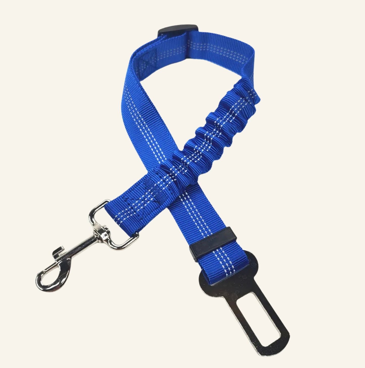 Ceinture de sécurité bleue pour chien Dog Rider, accessoire robuste et sécurisé en voiture