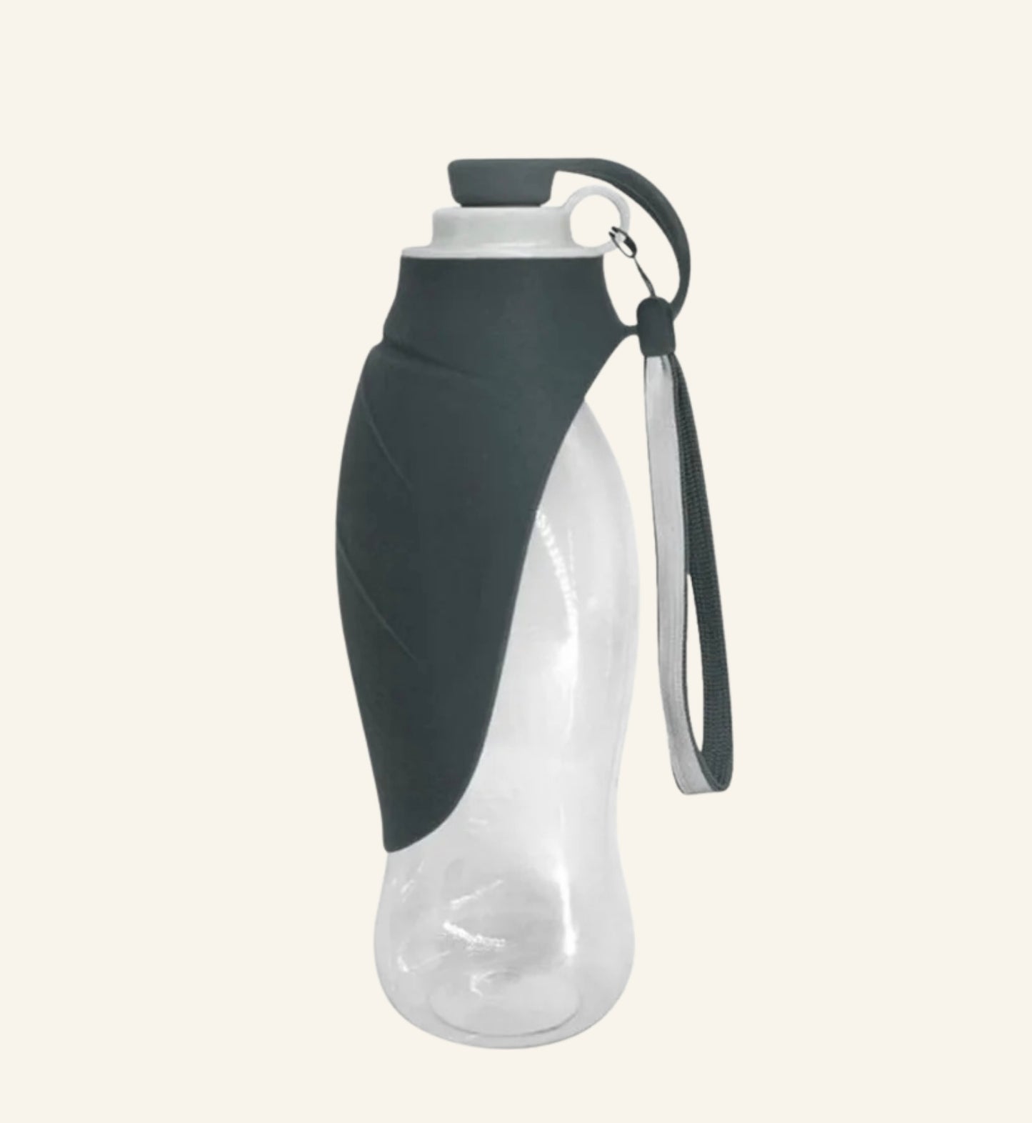 Gourde de voyage pour chien coloris noir, design compact Dog Rider.
