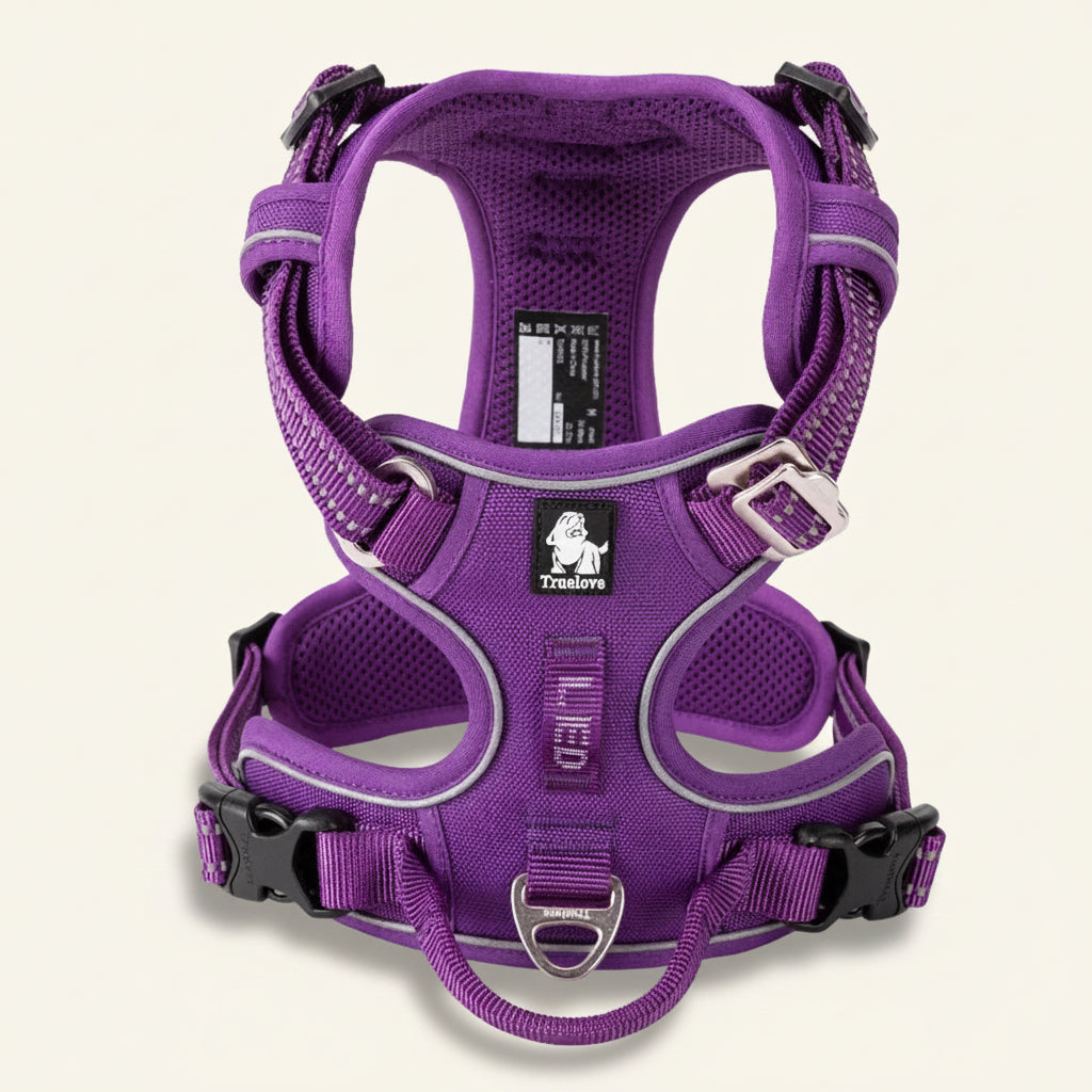 Harnais pour chien anti-traction réfléchissant violet⁠