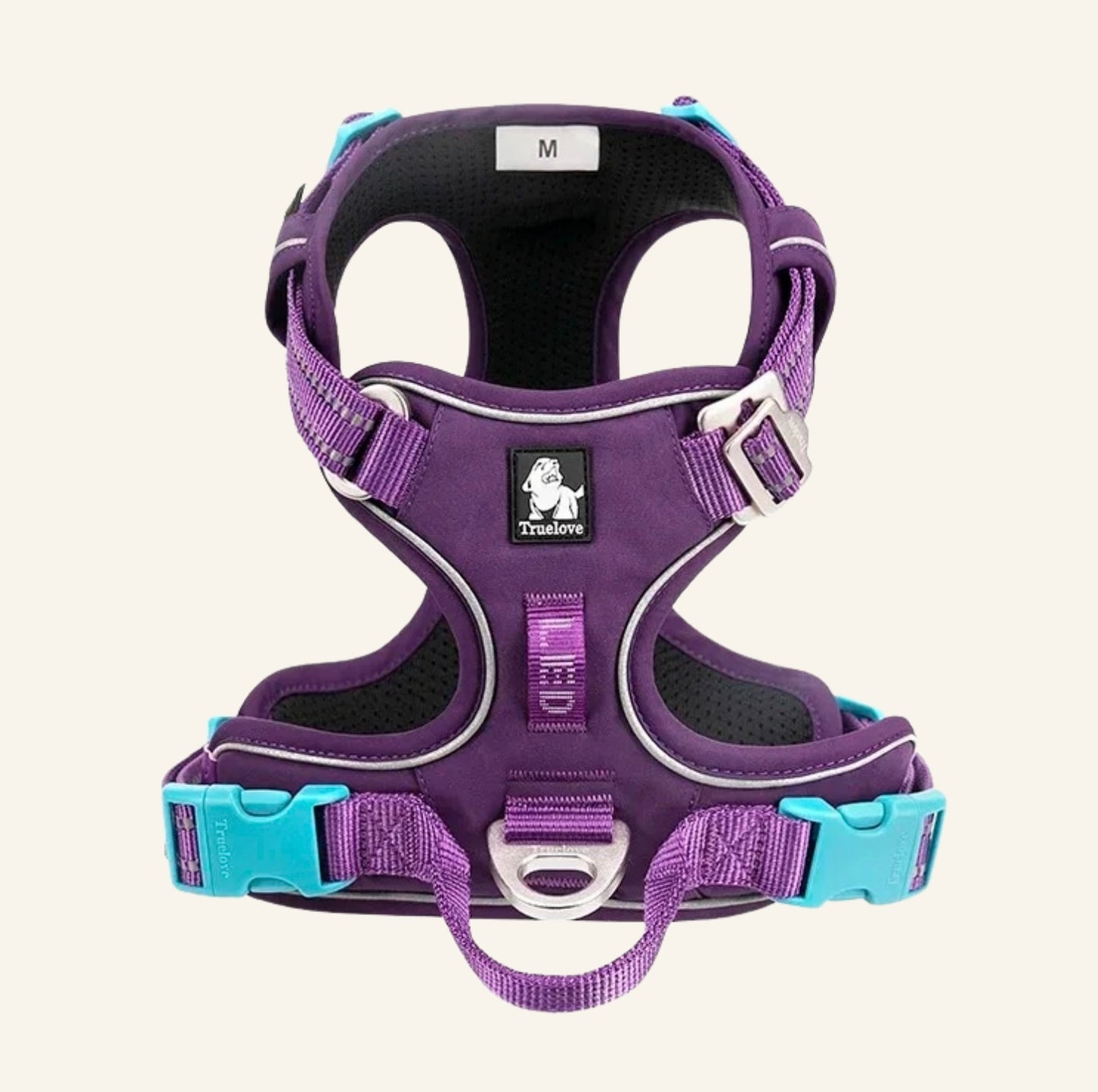 Harnais pour chien anti-traction réfléchissant violet foncé⁠