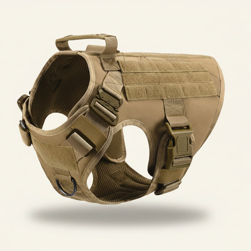 Harnais tactique pour chien, coloris beige Dog Rider.