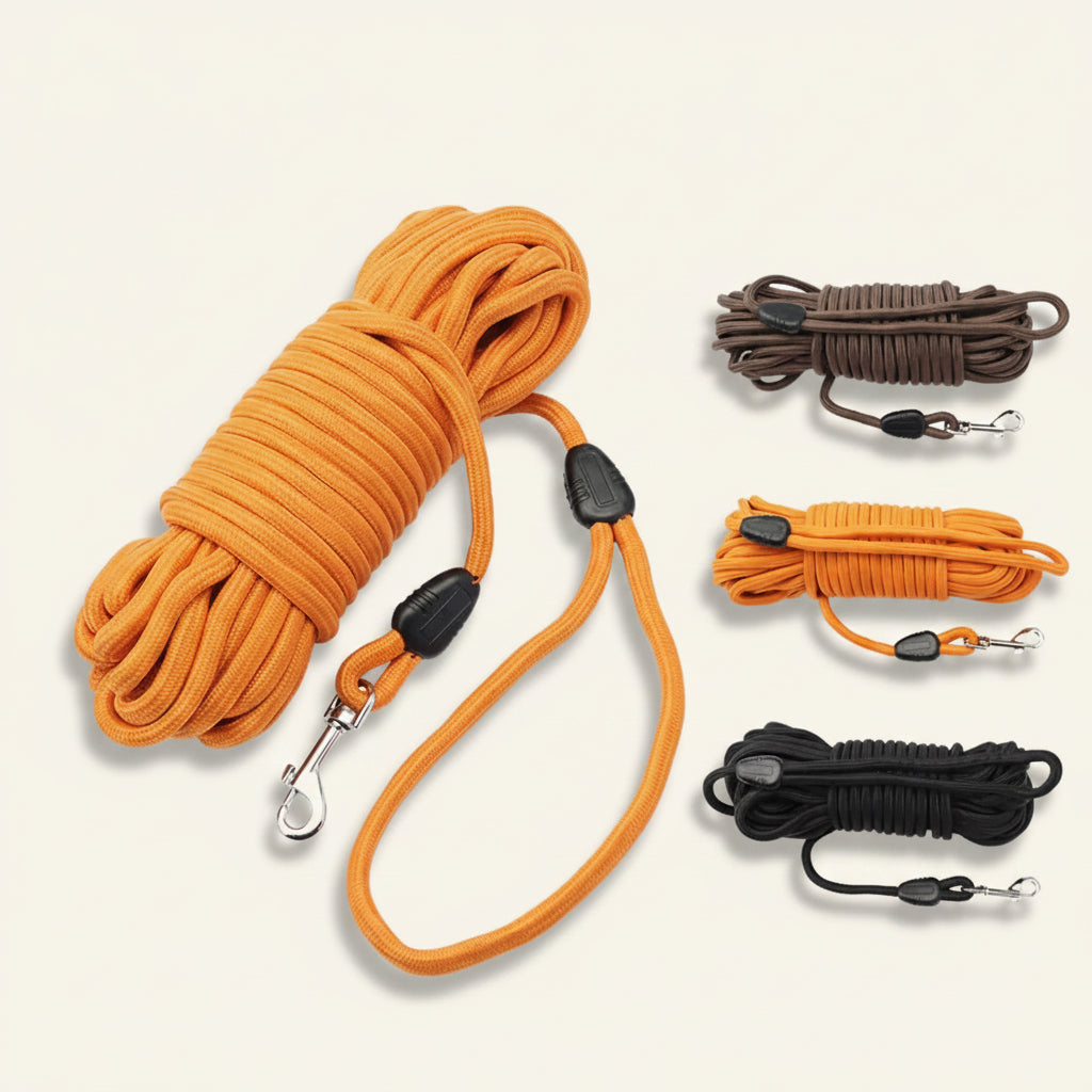Laisse de rappel longue pour chien, gamme complète Dog Rider.