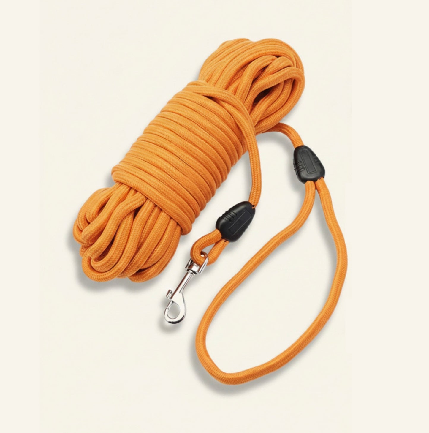Laisse de rappel longue pour chien, coloris orange Dog Rider 1